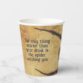 🕷️背筋がヒリヒリするスパイダーハロウィンバッシュ 紙コップ (正面)
