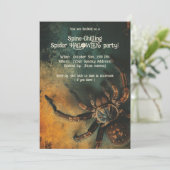 🕷️背筋を冷やすスパイダーハローウィンパーティ 招待状 (スタンド正面)