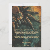 🕷️背筋を冷やすスパイダーハローウィンパーティ 招待状 (裏面)