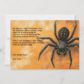 背筋を冷やすスパイダーハローウィンパーティ 招待状 (裏面)