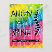 背筋を合わせると、チ感じロ素晴らしが ポストカード (正面)