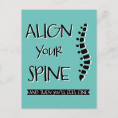 背筋を揃えると、チ感じロP素晴らしが ポストカード (正面)