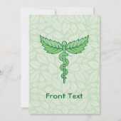 背葉景 招待状 (正面)