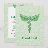 背葉景 招待状 (正面/裏面)