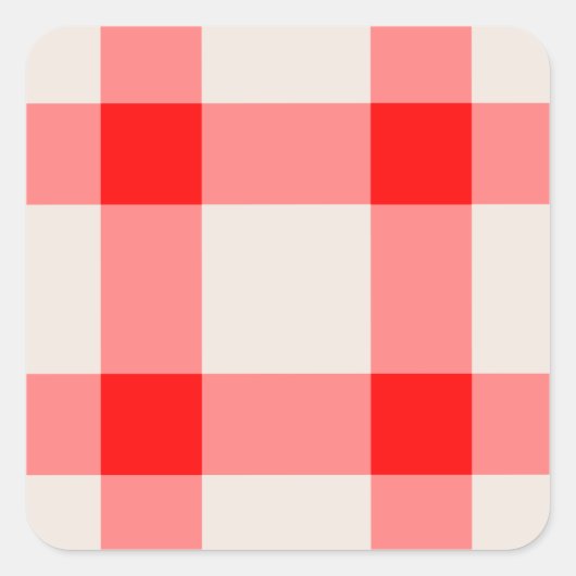 背赤と白景 スクエアシール (正面)