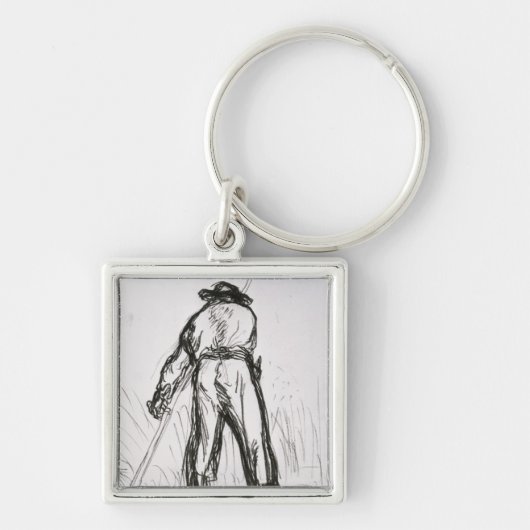 背部から見られる2人の収穫者 キーホルダー (正面)