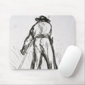 背部から見られる2人の収穫者 マウスパッド (マウス)