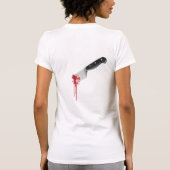 背部で刺される Tシャツ (裏面)