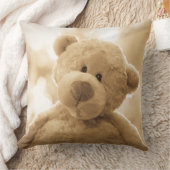 背部のかわいいテディー・ベアの枕|詩歌 クッション (ブランケット)