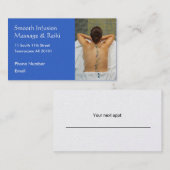 背部のカラフルな石 予約カード (正面/裏面)