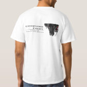 背部のTuckerが付いている基本的なティー Tシャツ (裏面)