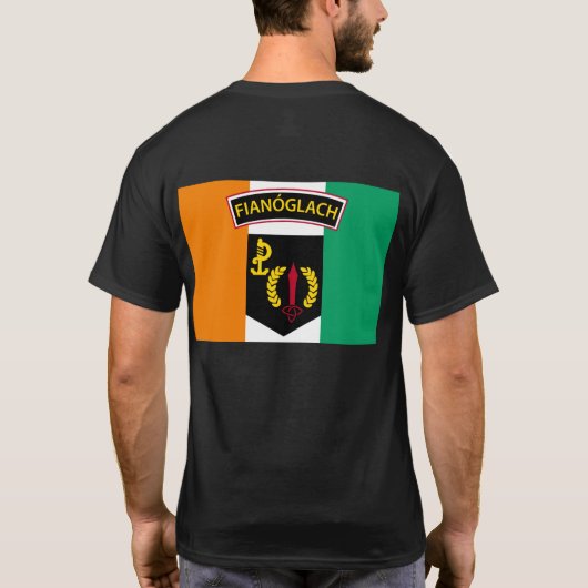 背部アイルランドのレーンジャーの旗- Tシャツ (裏面)
