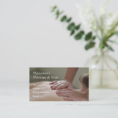 背部スウェーデンマッサージの写真- 予約カード (スタンド正面)