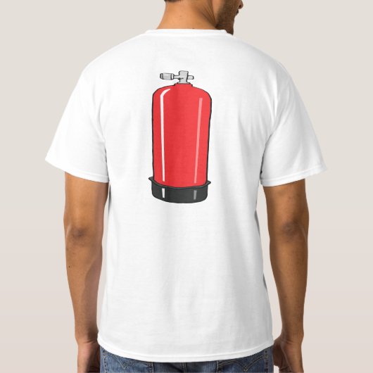 背部スキューバワイシャツのカスタマイズ可能なタンク Tシャツ (裏面)