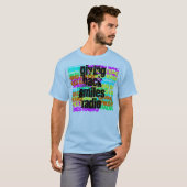 背部スマイルを与えて無線で送りま、背部スマイルのRAを…与えます Tシャツ (正面フル)