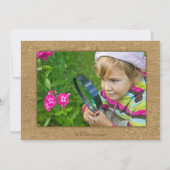 背部パーティの招待状の虫の狩りの昆虫の写真 招待状 (裏面)