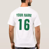 背部プリントが付いているホッケーのSobre HieloメキシコのTシャツ Tシャツ (裏面)