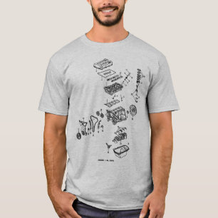 背部ロゴと爆発されるDOHC Tシャツ
