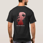 背部ロゴのAunのスタジオのTシャツ Tシャツ (裏面)