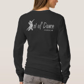 背部及び前部白いロゴ- Tシャツ (裏面)