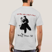 背部女性To Danceに-尋ねて下さい Tシャツ (裏面)