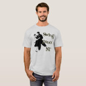 背部女性To Danceに-尋ねて下さい Tシャツ (正面フル)