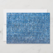 背部小型の誕生日の携帯電話 招待状 (裏面)