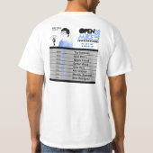 背部日付が付いているMikelessのTシャツを開けて下さい Tシャツ (裏面)