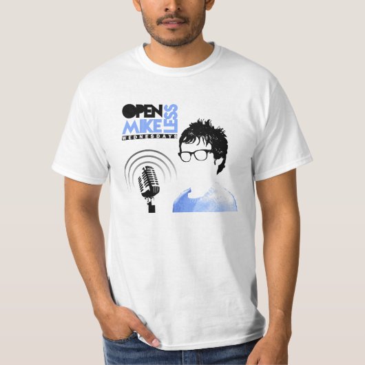 背部日付が付いているMikelessのTシャツを開けて下さい Tシャツ (正面)