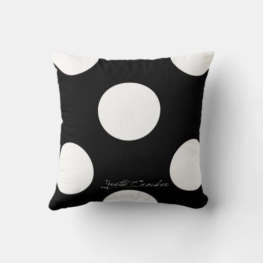 背部水玉模様 クッション (裏面)