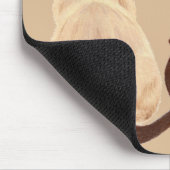 背部眺めの子猫のカスタムを坐らせているSashaのシャム猫 マウスパッド (コーナー)