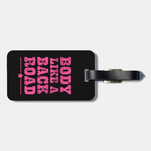 背部道の引用文の荷物のラベルのような体 ラゲッジタグ (裏面横)