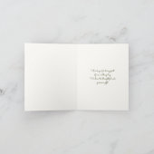 背部道の秋はギフトのために感謝していしています サンキューカード (内部)