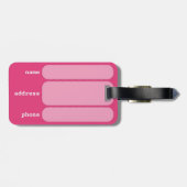 背部遠くにな荷物のラベル ラゲッジタグ (裏面横)