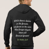 背部頂上のポケット黒の一族のGregorの詩 パーカ (裏面)