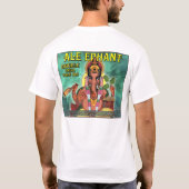 背部"エールEphant"十分に Tシャツ (裏面)