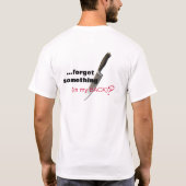 "背部" Tシャツで刺されて Tシャツ (裏面)