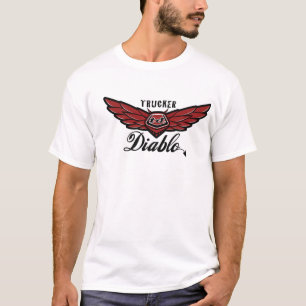 背部PrによってカスタマイズDiablo - Tシャツトラック運転手- Tシャツ