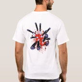 背部Tシャツで刺される Tシャツ (裏面)