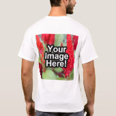 背部Tシャツで印刷されるカスタムでパーソナライズな写真 Tシャツ (裏面)