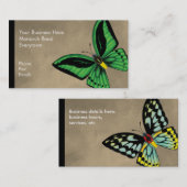 背面および腹部ケルンのBirdwingの蝶 名刺 (正面/裏面)