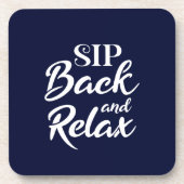 背面と青リラックス口 コースター (正面)