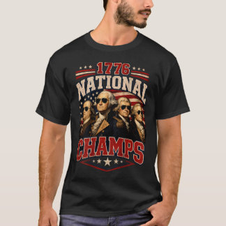(背面にプリント) 1776年 アメリカチャンピオン ジョーク パトリオティック Tシャツ