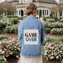 背面に"Game Over"の文字がプリントされたデニムジャケット デニムジャケット