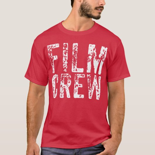背面のみ フィルムクルーV 映画制作セット チーム ビンテージ Tシャツ (正面)