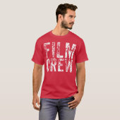 背面のみ フィルムクルーV 映画制作セット チーム ビンテージ Tシャツ (正面フル)