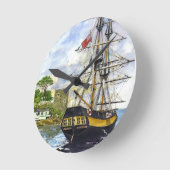 背面の時計 ラウンド壁時計 (傾斜)