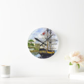 背面の時計 ラウンド壁時計 (ホーム)