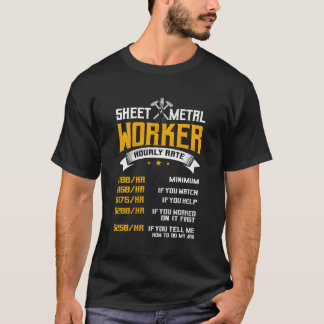 背面の板金工 Tシャツ