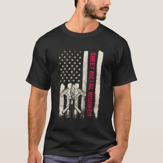 背面の板金工 Tシャツ (正面)